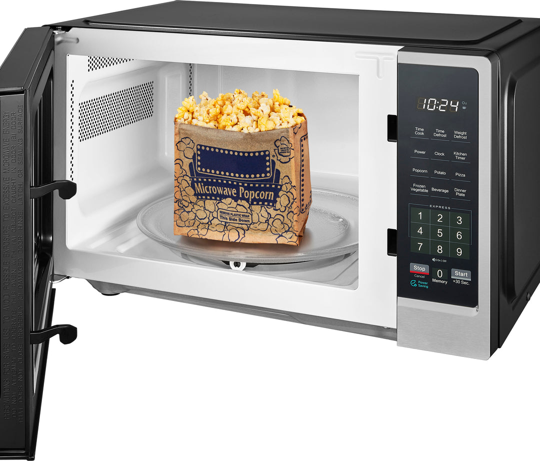 Insignia™ - .9 Cu. Ft. Compact Countertop Microwave - Stainless Steel_7