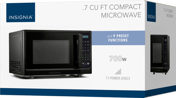 Insignia™ - .7 Cu. Ft. Compact  Microwave - Black_3