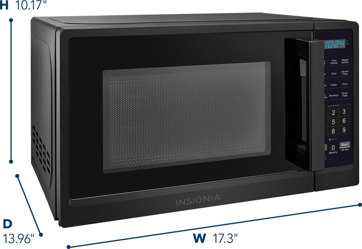 Insignia™ - .7 Cu. Ft. Compact  Microwave - Black_9