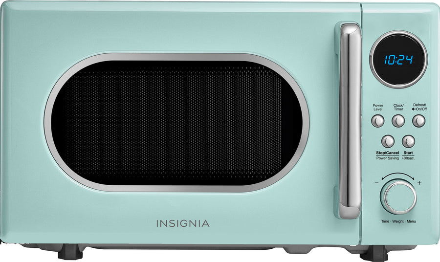 Insignia™ - .7 Cu. Ft. Retro Compact Microwave - Mint_0