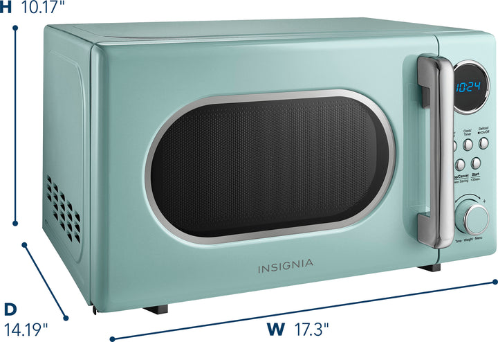 Insignia™ - .7 Cu. Ft. Retro Compact Microwave - Mint_7