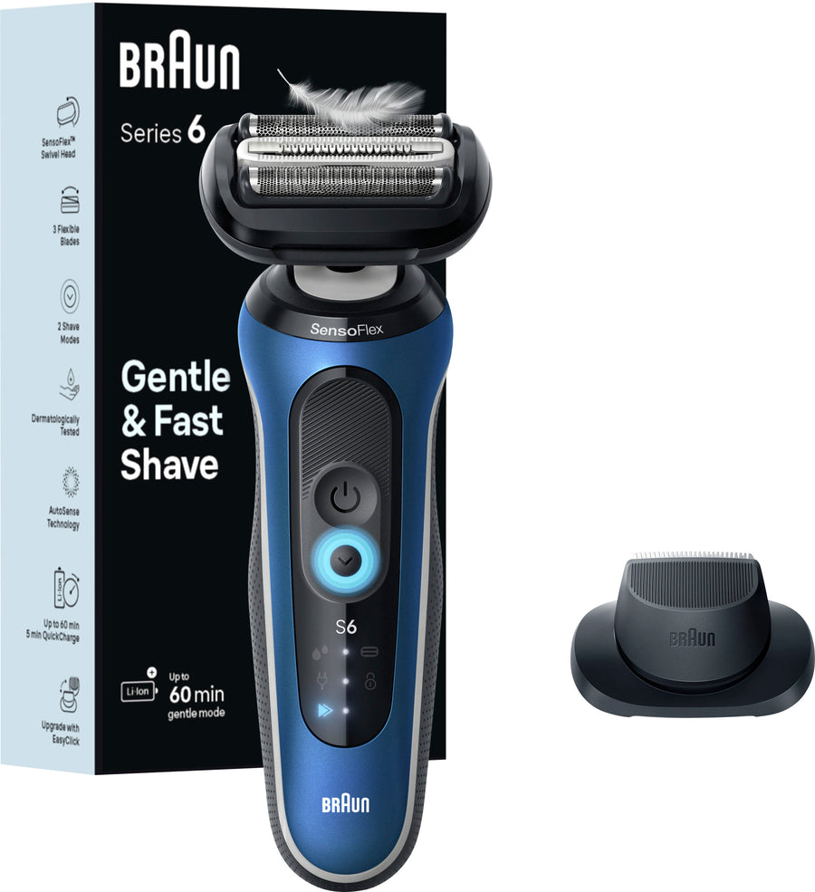 Braun Series 6 Wet/Dry Electric Shaver - Blue_0