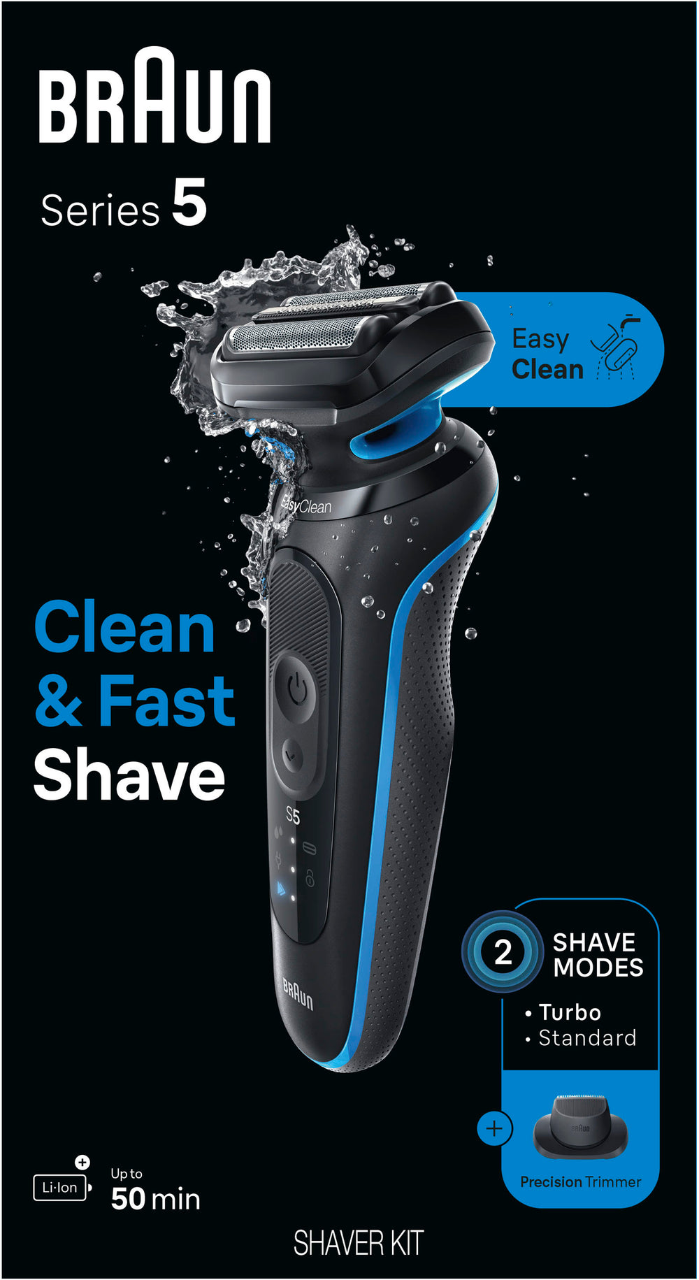 Braun Series 5 Wet/Dry Electric Shaver - Blue_1
