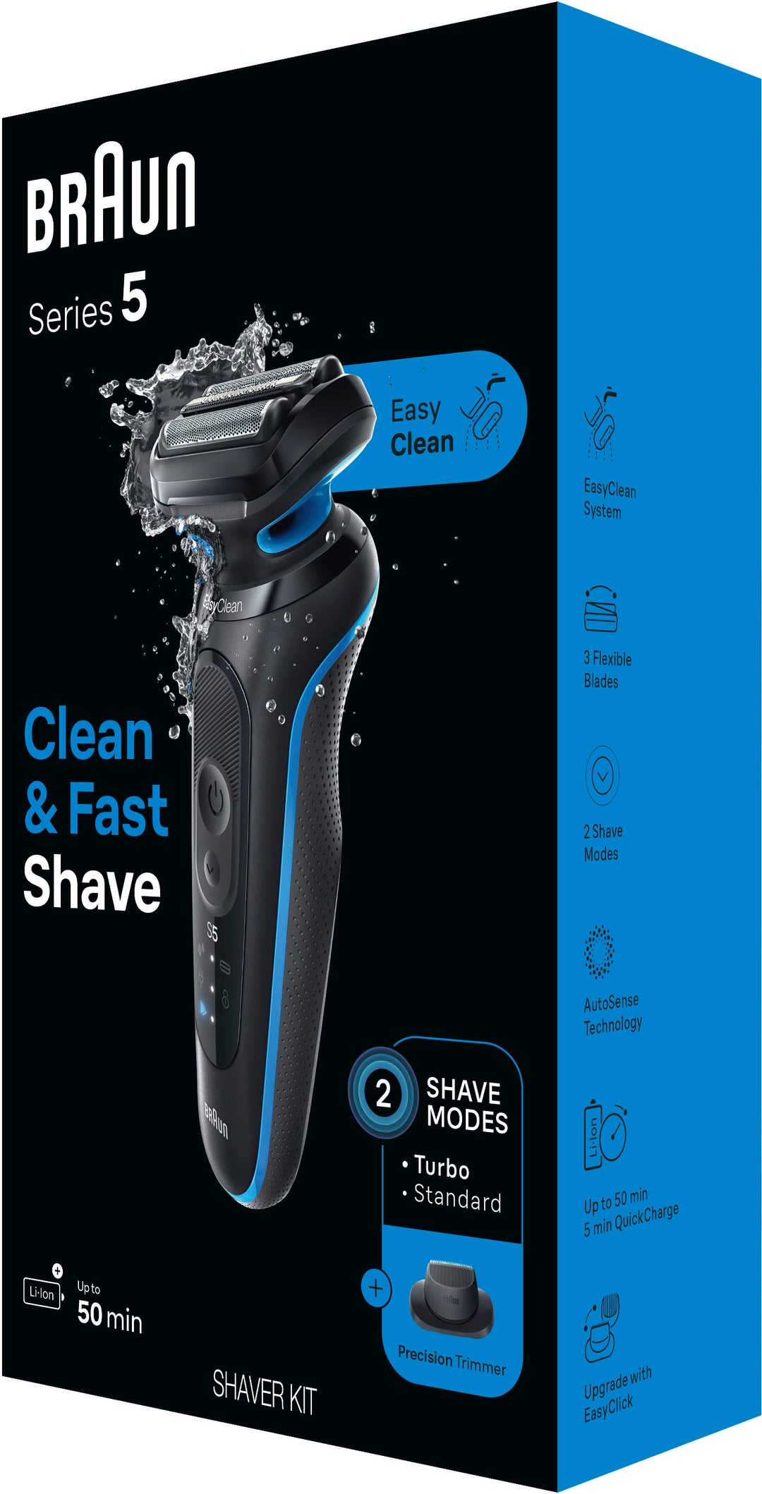 Braun Series 5 Wet/Dry Electric Shaver - Blue_2