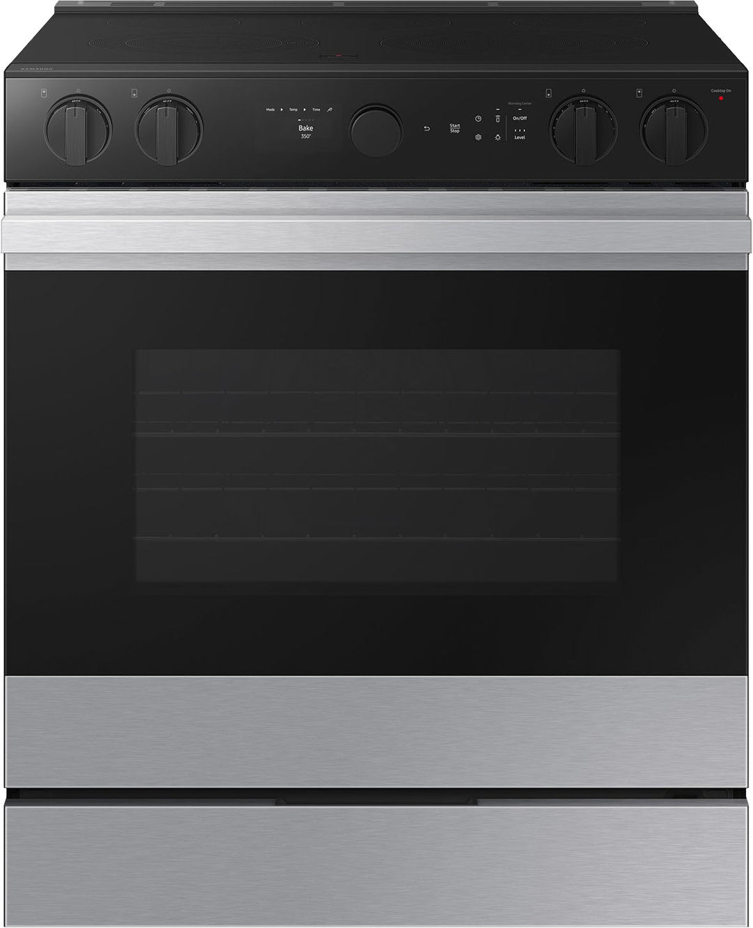 Samsung - Bespoke 6.3 Cu. Ft. Slide-In Electric Range with Air Sous Vide - Stainless Steel_0