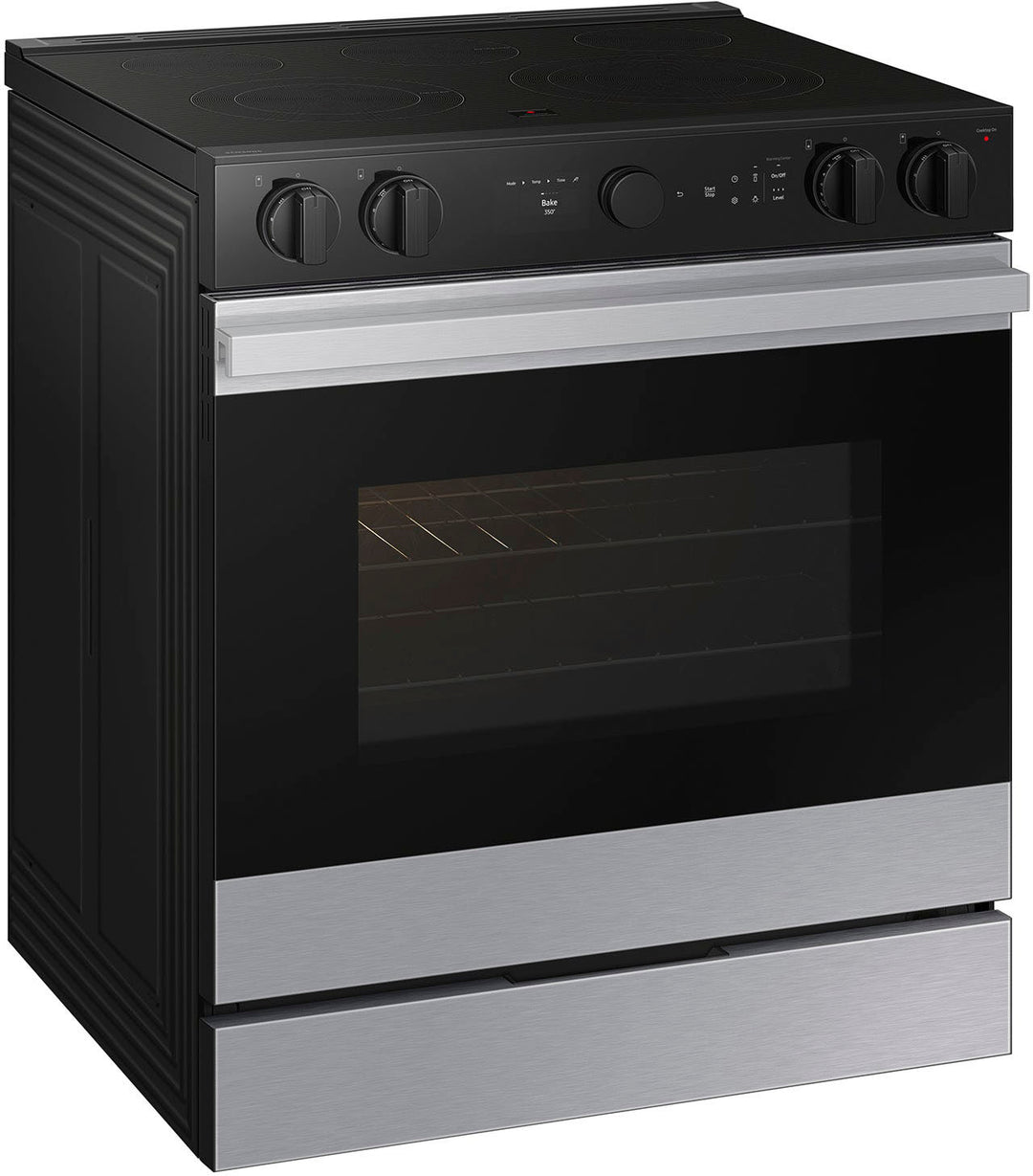 Samsung - Bespoke 6.3 Cu. Ft. Slide-In Electric Range with Air Sous Vide - Stainless Steel_1