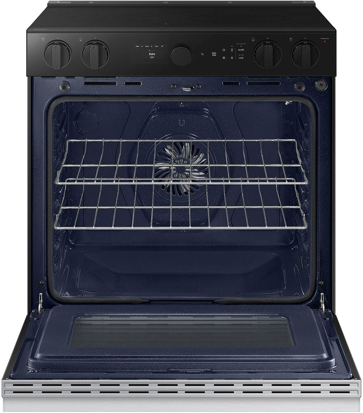 Samsung - Bespoke 6.3 Cu. Ft. Slide-In Electric Range with Air Sous Vide - Stainless Steel_3