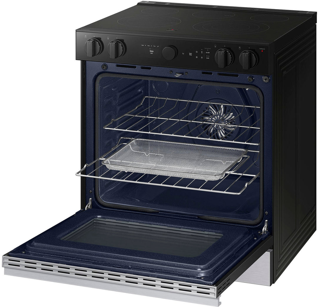 Samsung - Bespoke 6.3 Cu. Ft. Slide-In Electric Range with Air Sous Vide - Stainless Steel_4