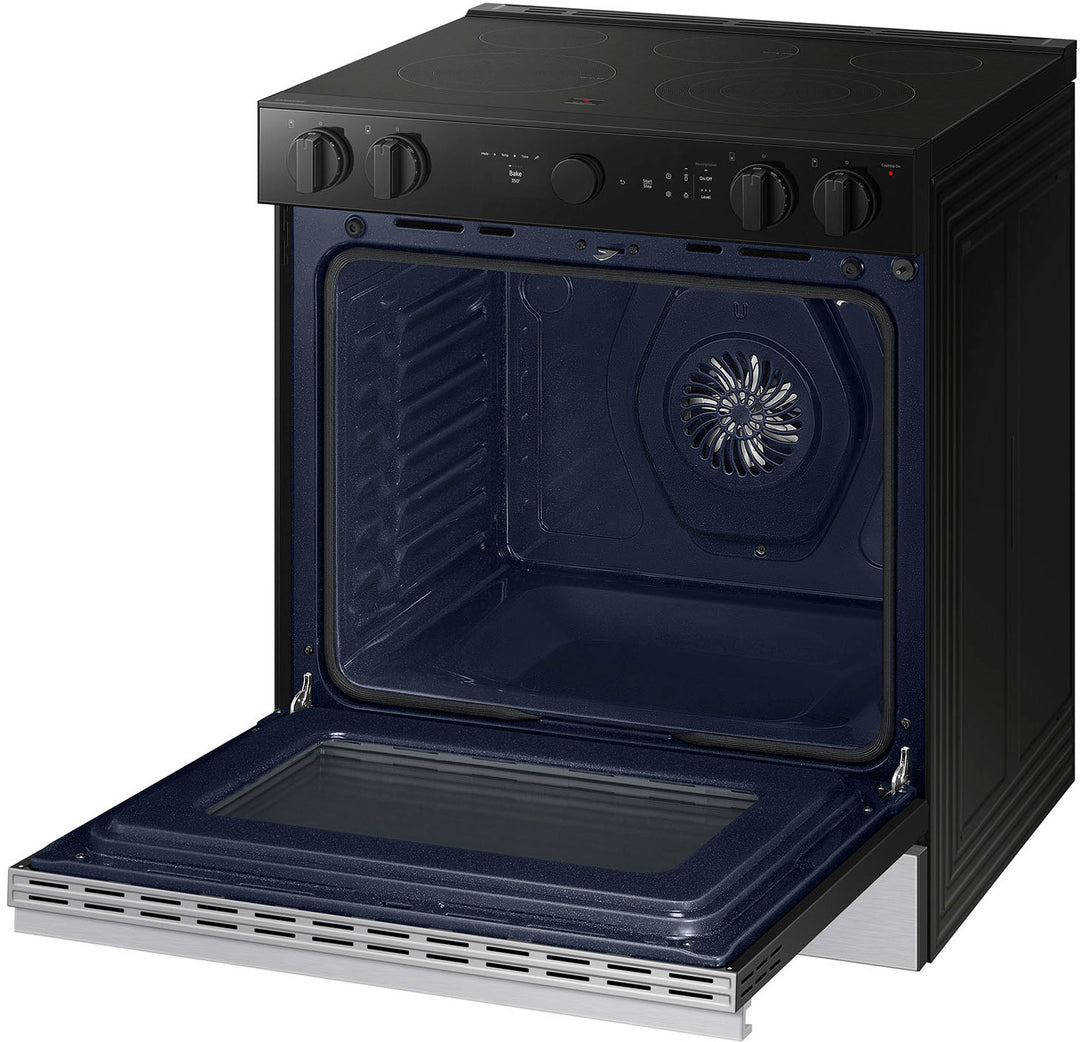 Samsung - Bespoke 6.3 Cu. Ft. Slide-In Electric Range with Air Sous Vide - Stainless Steel_5