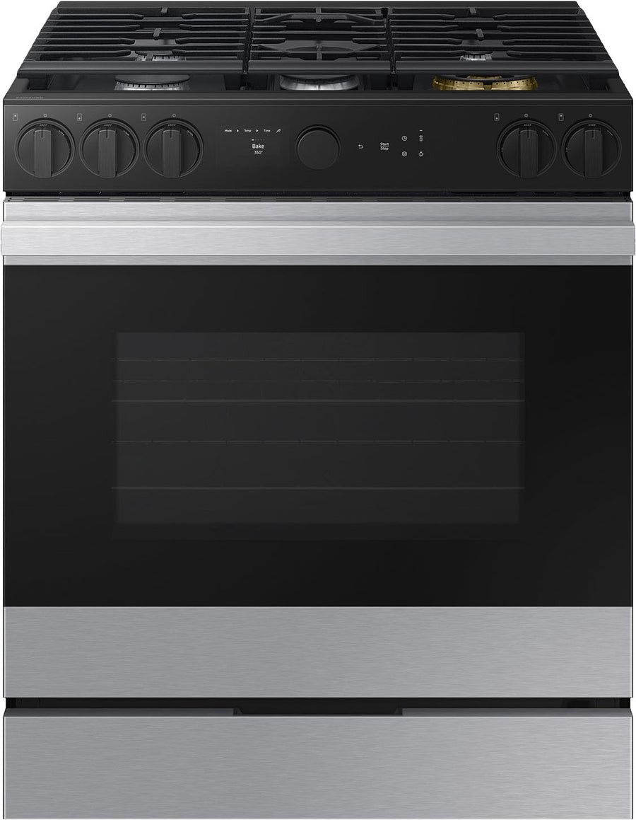 Samsung - Bespoke 6.0 Cu. Ft. Slide-In Gas Range with Air Sous Vide - Stainless Steel_0