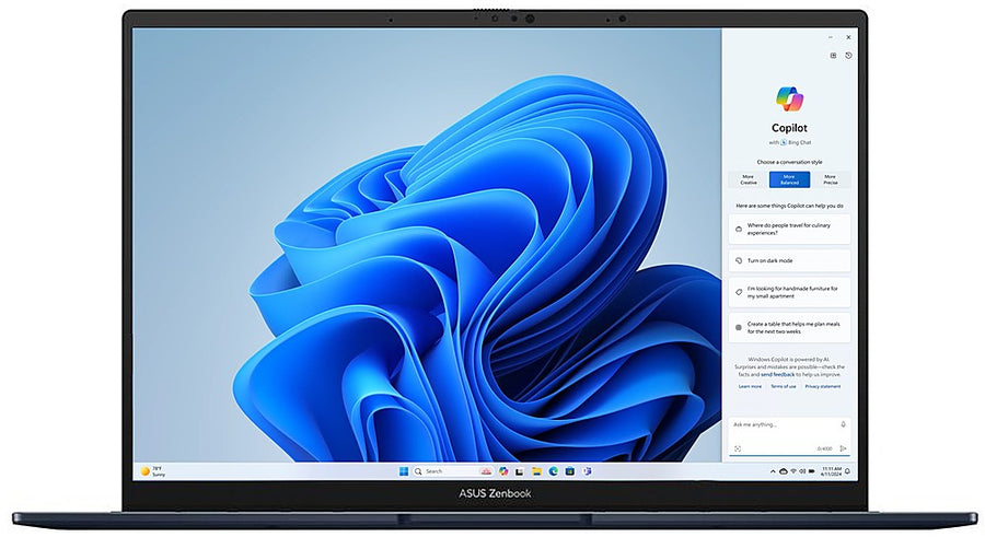 ASUS - Zenbook 14 OLED 14” WQXGA Touch Laptop - Intel Core Ultra 9 - Intel Evo Edition - 32GB Memory - 1TB SSD - Ponder Blue_0