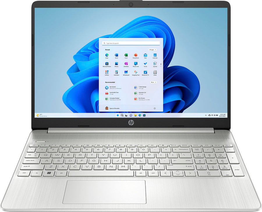 HP - 15.6" Touch-Screen Laptop - Intel Core i3 - 8GB Memory - 128GB SSD - Natural Silver_0