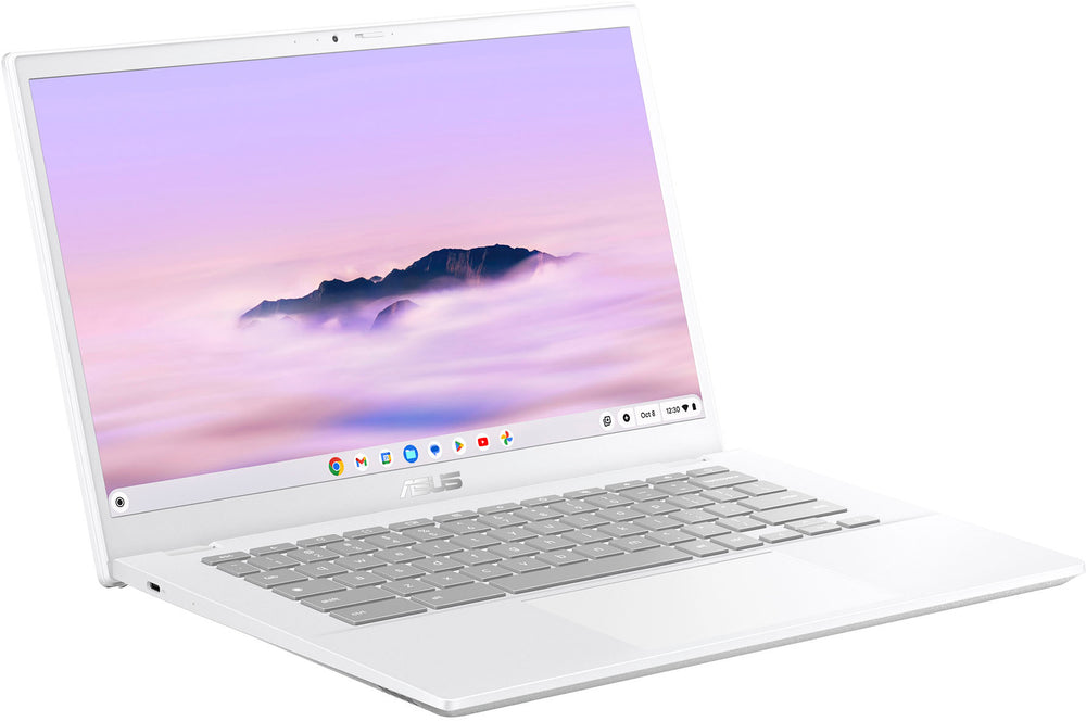 ASUS - 14" Chromebook Plus Laptop - Intel Core i5 1335U - 8GB Memory - 128GB SSD - Pearl White_1