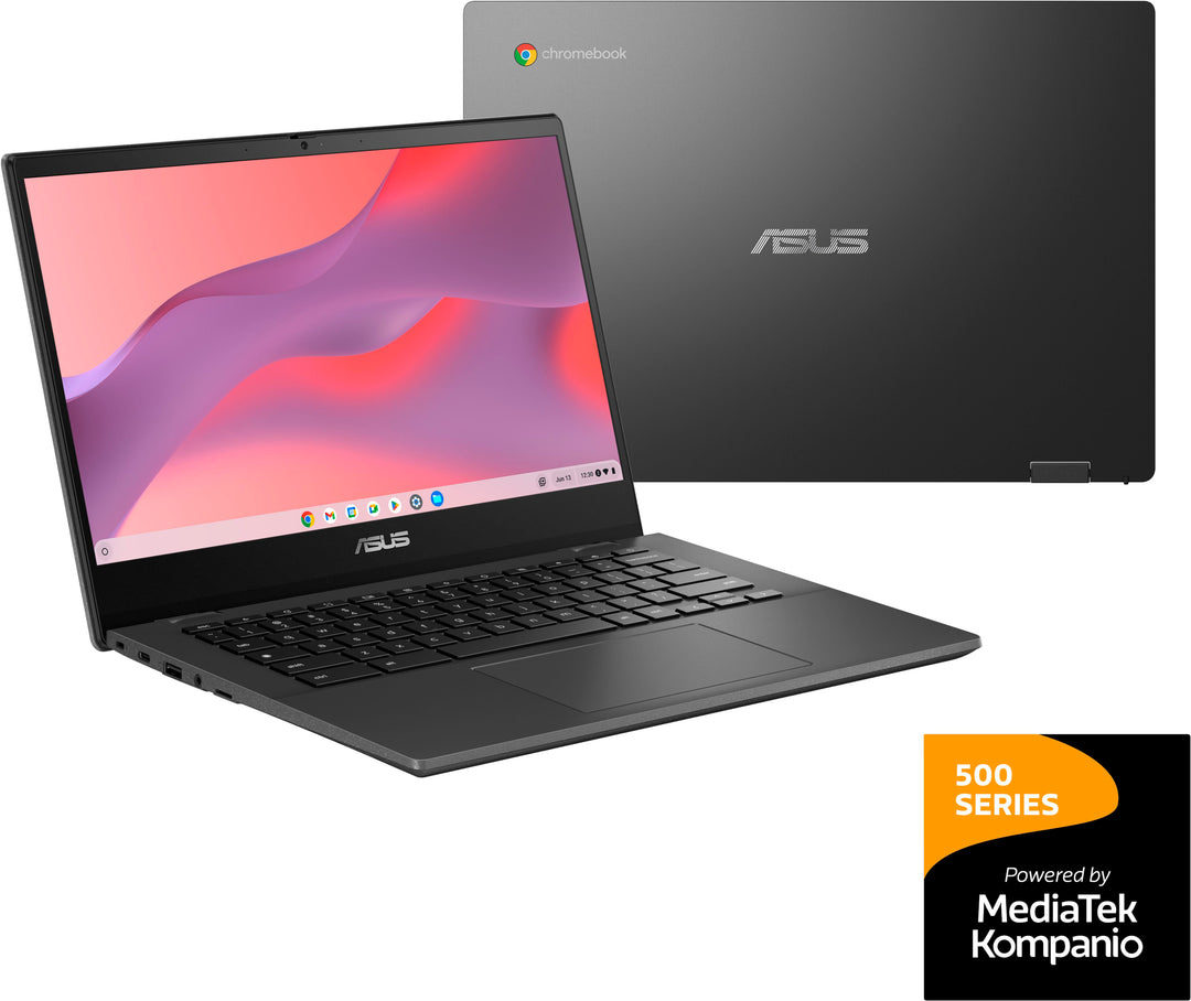 ASUS - 14" Chromebook Laptop - MediaTek Kompanio 520 - 4GB Memory - 64GB eMMC - Gravity Gray_0