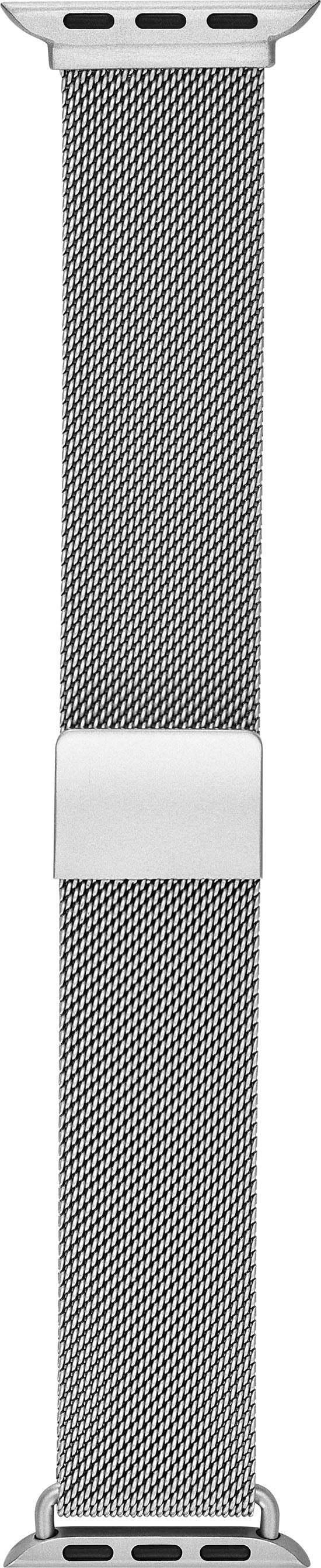 Insignia™ - Stainless Steel Mesh Band for Apple Watch 38mm, 40mm, 41mm and SE - Silver_3