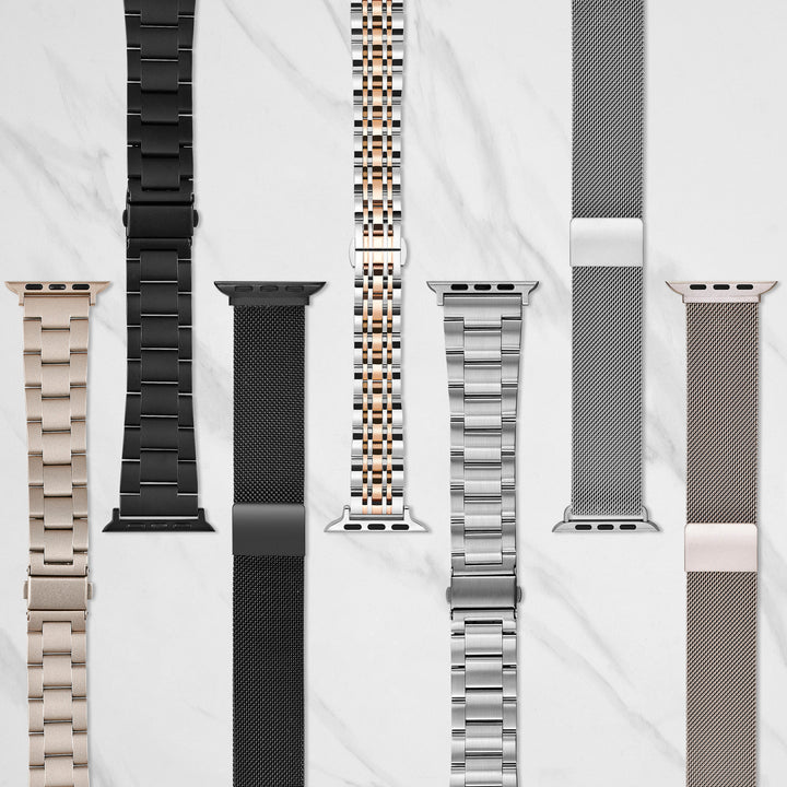 Insignia™ - Stainless Steel Mesh Band for Apple Watch 38mm, 40mm, 41mm and SE - Silver_6