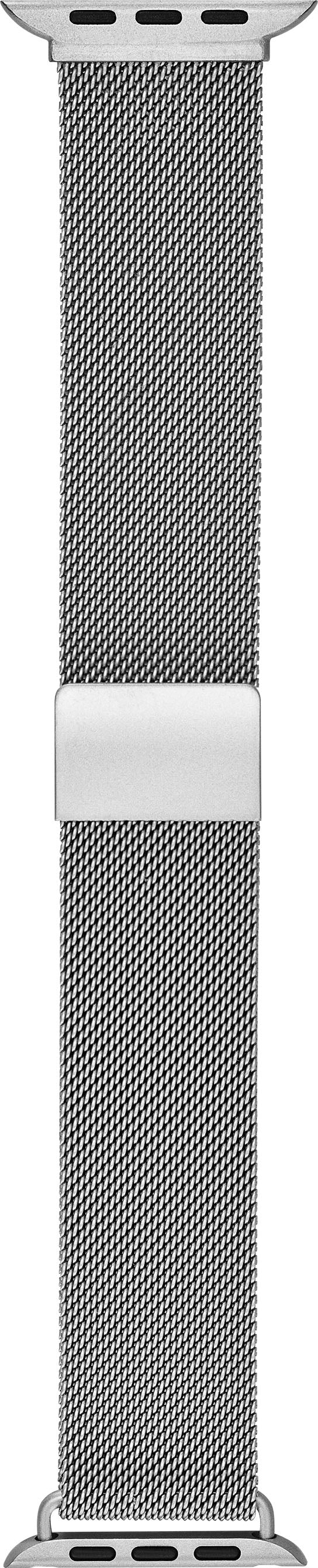 Insignia™ - Stainless Steel Mesh Band for Apple Watch 42mm, 44mm, 45mm, 49mm, SE, Ultra 49mm, and Ultra 2 49mm - Silver_3