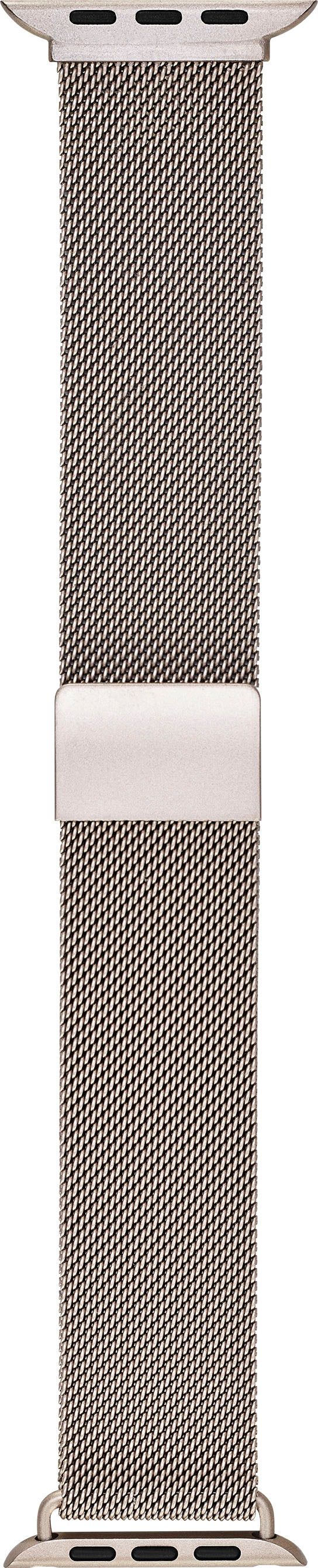 Insignia™ - Stainless Steel Mesh Band for Apple Watch 42mm, 44mm, 45mm, SE, Ultra 49mm and Ultra 2 49mm - Champagne_3