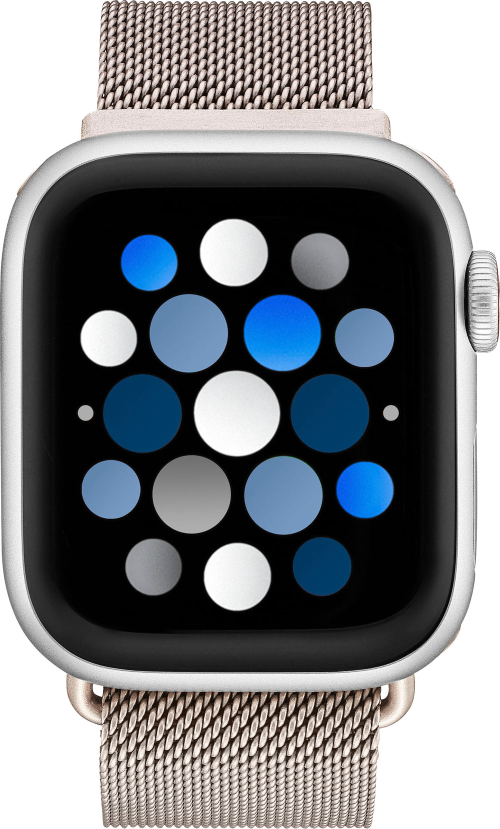 Insignia™ - Stainless Steel Mesh Band for Apple Watch 38mm, 40mm, 41mm and SE - Champagne_1