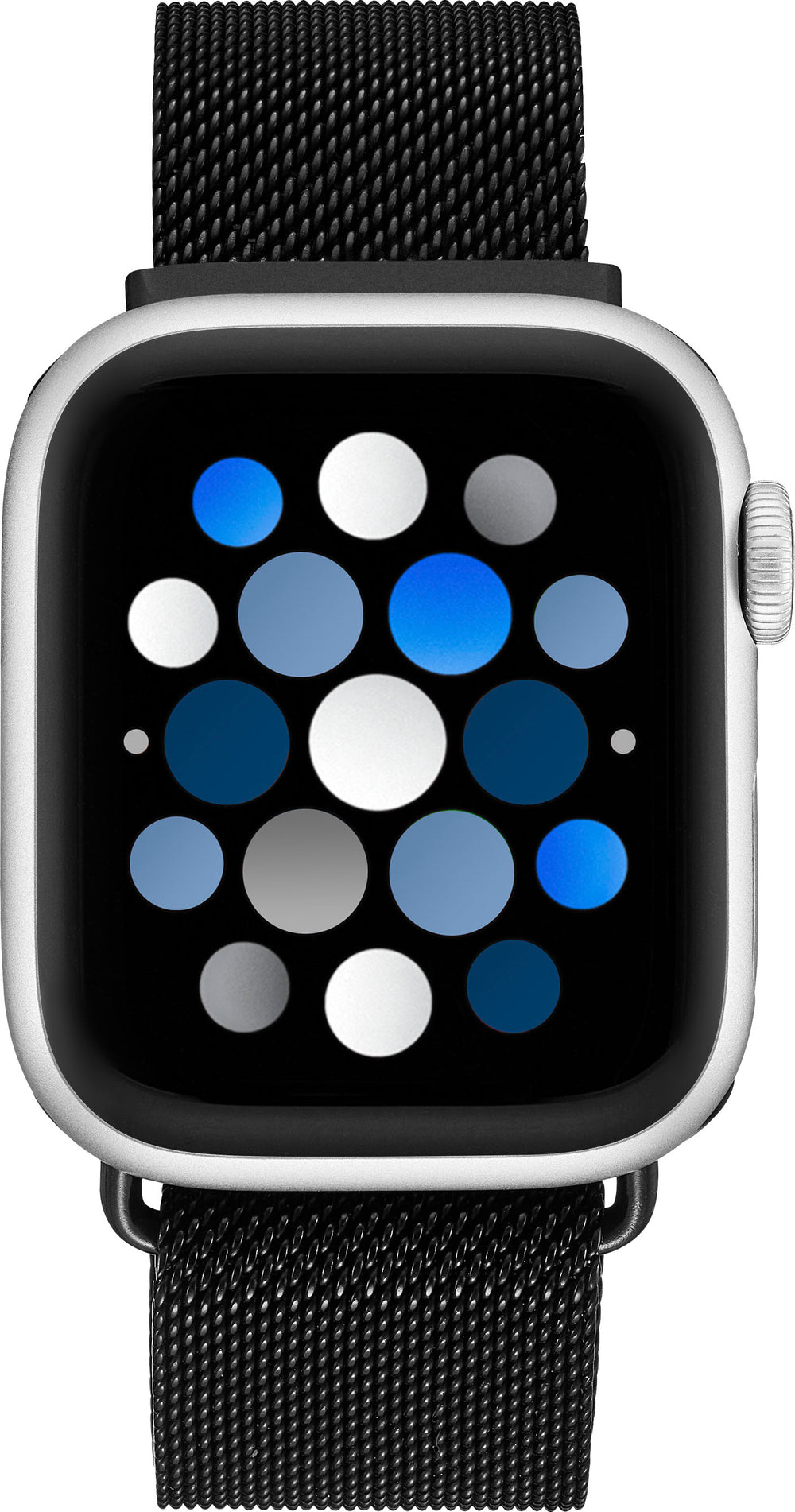 Insignia™ - Stainless Steel Mesh Band for Apple Watch 42mm, 44mm, 45mm, SE, Ultra 49mm and Ultra 2 49mm - Black_1
