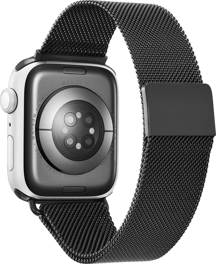 Insignia™ - Stainless Steel Mesh Band for Apple Watch 42mm, 44mm, 45mm, SE, Ultra 49mm and Ultra 2 49mm - Black_2