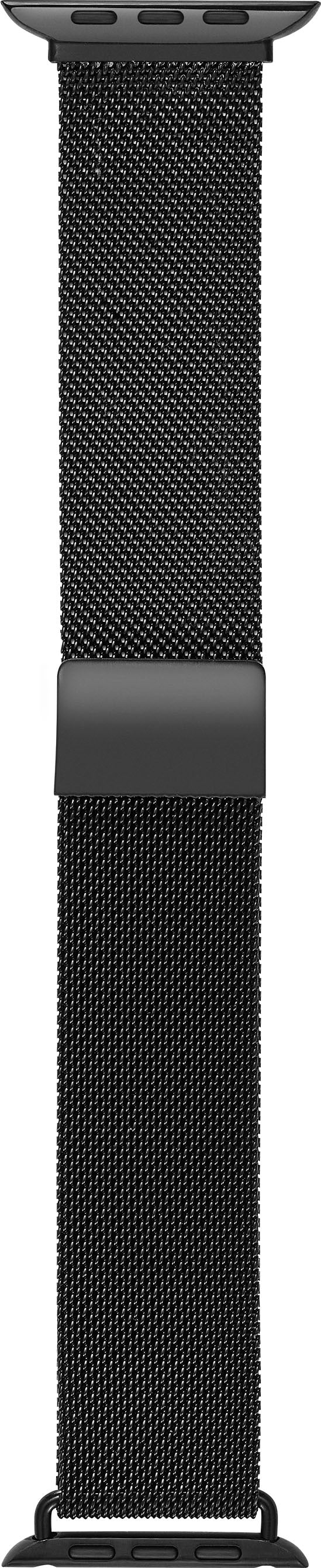 Insignia™ - Stainless Steel Mesh Band for Apple Watch 42mm, 44mm, 45mm, SE, Ultra 49mm and Ultra 2 49mm - Black_3
