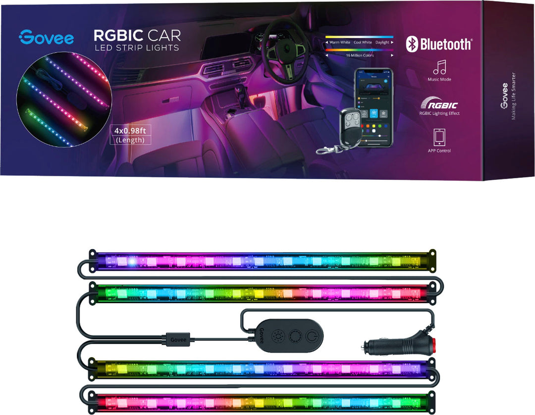 Govee - RGBIC Interior Car Light - Multi_0