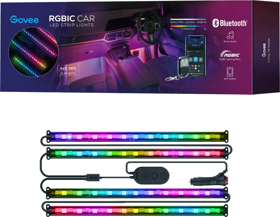 Govee - RGBIC Interior Car Light - Multi_0