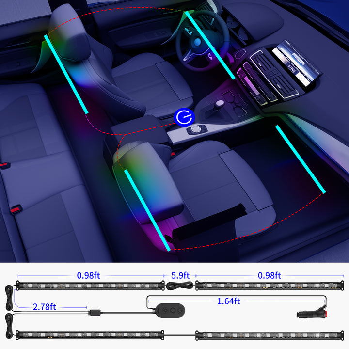 Govee - RGBIC Interior Car Light - Multi_3