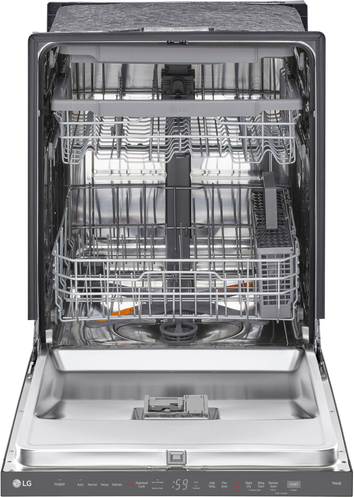 LG - Top Control Smart Built-in Stainless Steel Tub Dishwasher with 3rd Rack, QuadWash Pro and 46dBA - Black Stainless Steel_11