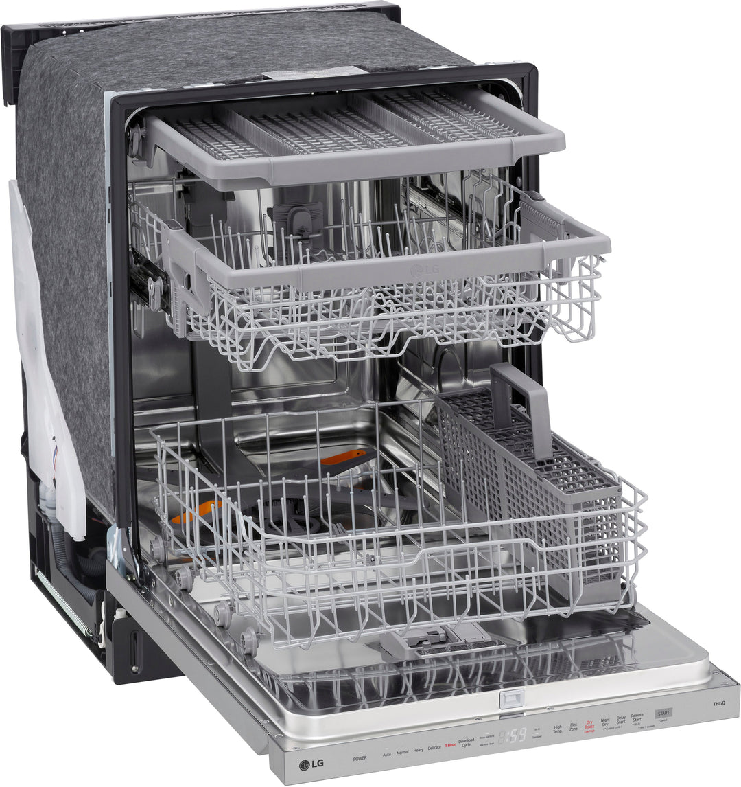 LG - Top Control Smart Built-in Stainless Steel Tub Dishwasher with 3rd Rack, QuadWash Pro and 46dBA - Stainless Steel_10