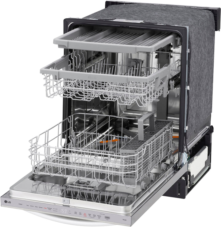 LG - Top Control Smart Built-in Stainless Steel Tub Dishwasher with 3rd Rack, QuadWash Pro and 46dBA - Stainless Steel_8