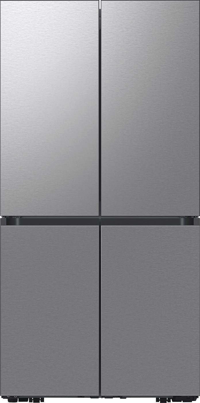Samsung - Bespoke 29 Cu. Ft. 4-Door Flex French Door Refrigerator with Beverage Center - Stainless Steel_0
