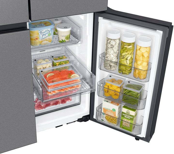 Samsung - Bespoke 29 Cu. Ft. 4-Door Flex French Door Refrigerator with Beverage Center - Stainless Steel_8