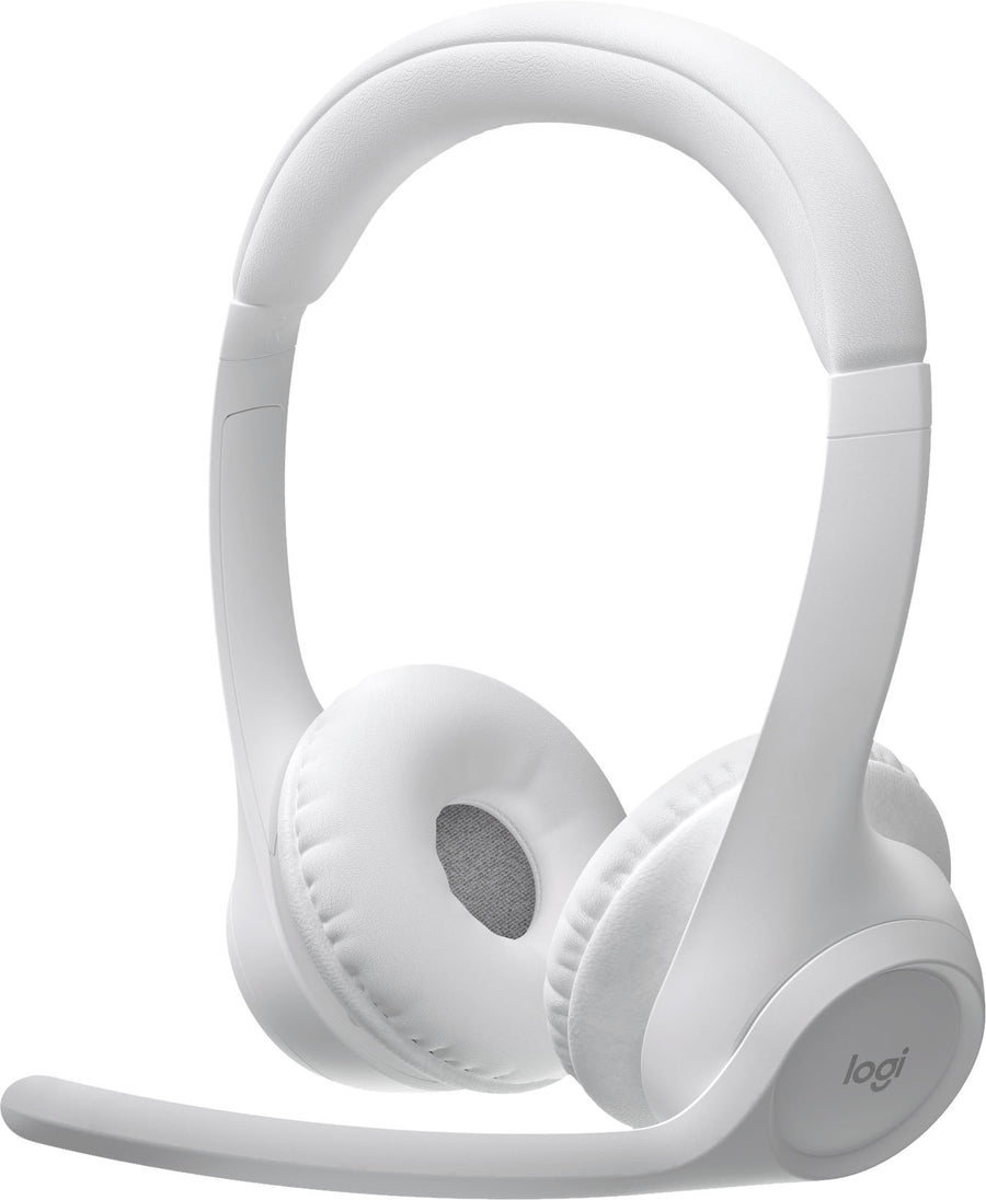 Logitech - Zone 300 Wireless Bluetooth On-ear Headset With Noise-Canceling Microphone - Off-White_0