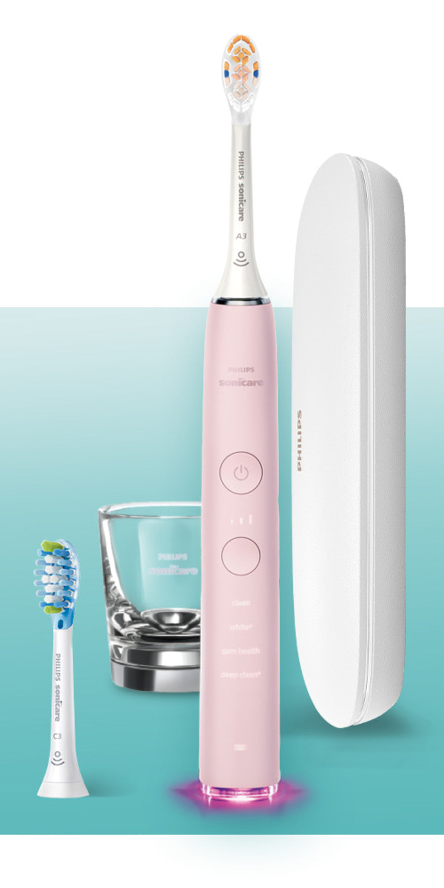 Philips Sonicare DiamondClean Smart Electric, Rechargeable Toothbrush for Complete Oral Care – 9300 Series - Pink_4