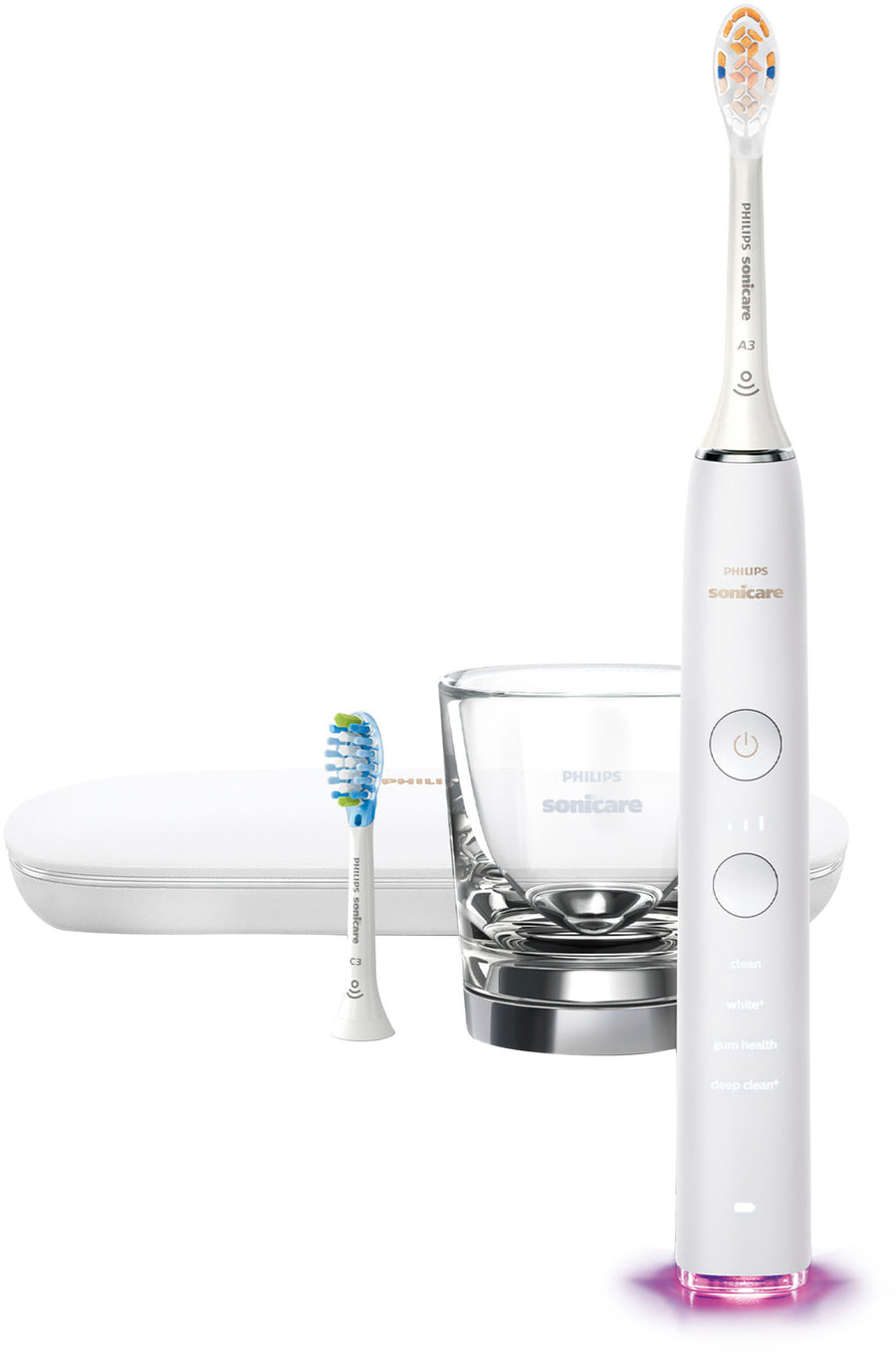 Philips Sonicare DiamondClean Smart Electric, Rechargeable Toothbrush for Complete Oral Care – 9300 Series - White_0