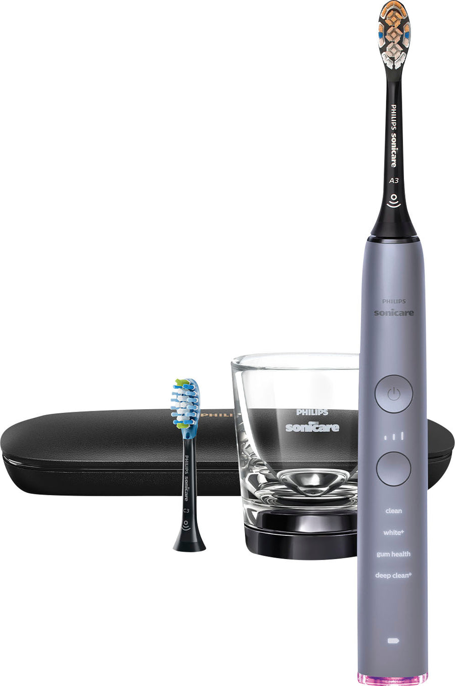 Philips Sonicare DiamondClean Smart Electric, Rechargeable Toothbrush for Complete Oral Care – 9300 Series - Grey_0