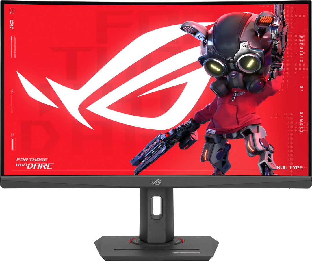 ASUS - ROG Strix 27” Curved 1440P 180Hz FreeSync Gaming Monitor with HDR (DisplayPort,HDMI,USB) - Black - Black_0