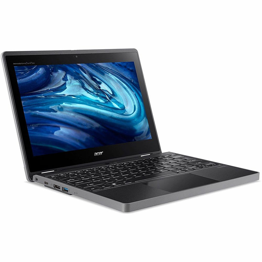 Acer - TravelMate Spin B3 B311R-33 2-in-1 11.6" Touch Screen Laptop - Intel with 4GB Memory - 128 GB SSD - Black_0