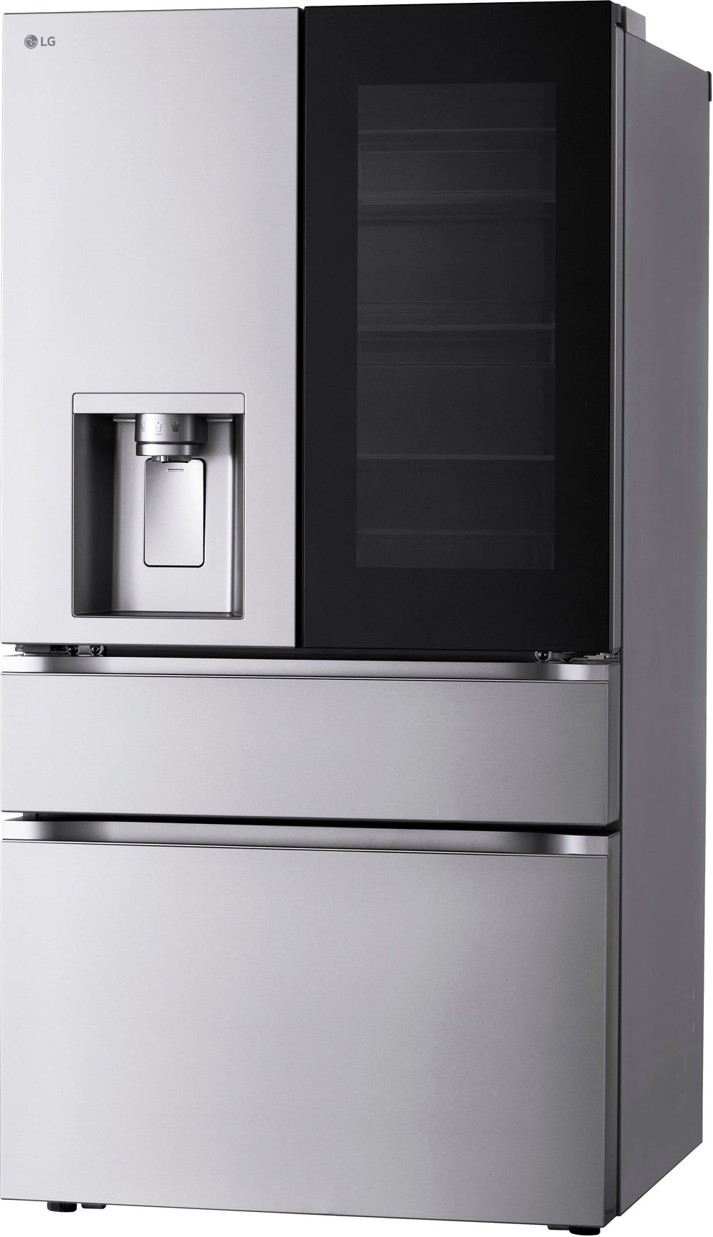 LG - 28.6 Cu. Ft. 4-Door French Door-in-Door Counter-Depth Smart Refrigerator with InstaView  MyColor - Stainless Steel_1