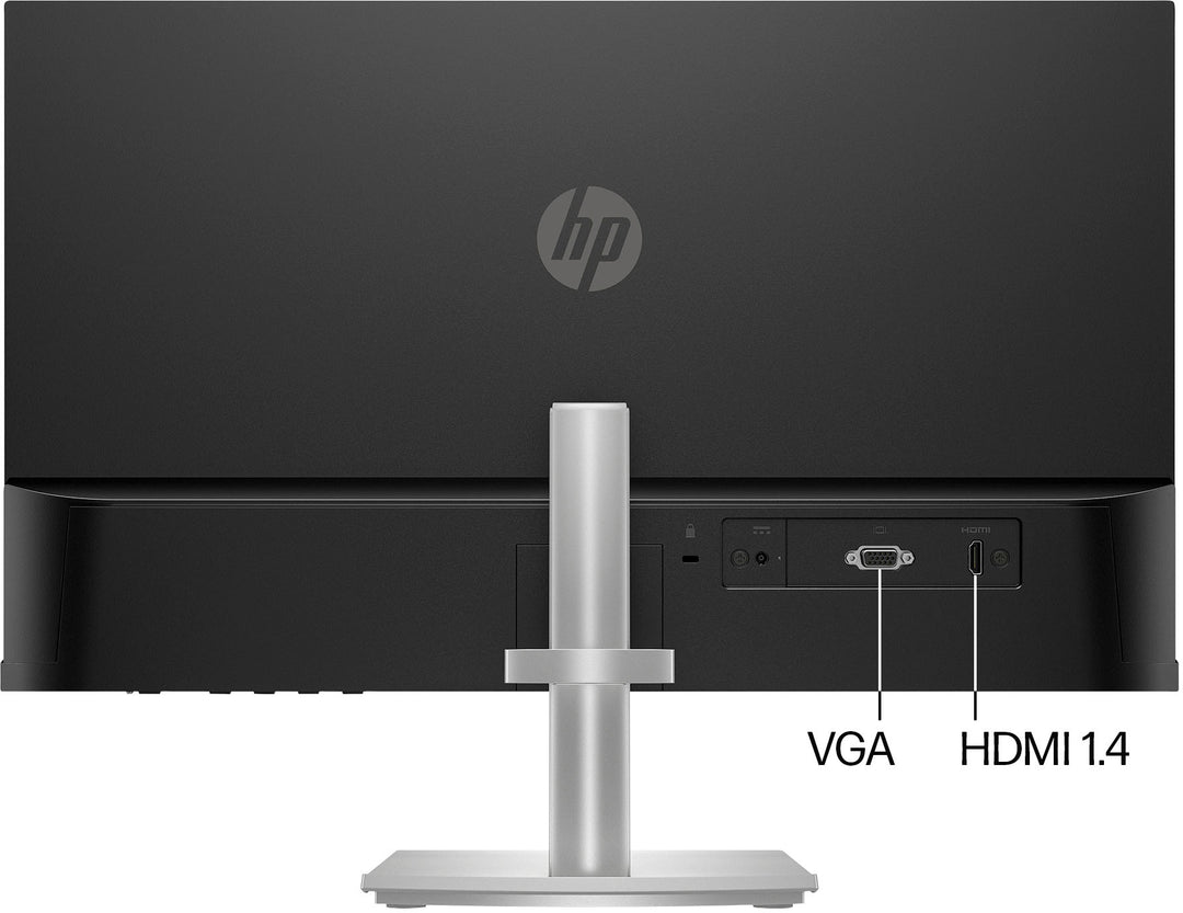 HP - 23.8" IPS LED FHD 100Hz Monitor with Adjustable Height (HDMI, VGA) - Silver & Black_2