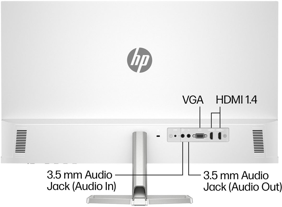 HP - 27" IPS LED FHD Monitor (HDMI, VGA) - Silver & Black_6