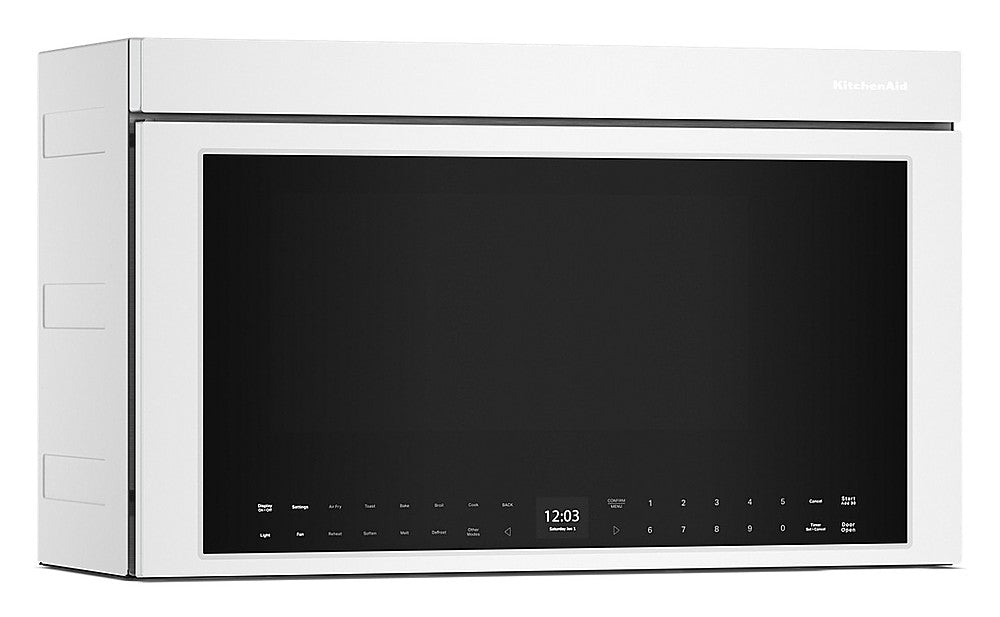 KitchenAid - 1.1 Cu. Ft. Convection Flush Built-In Over-the-Range Microwave with Air Fry Mode - White_1