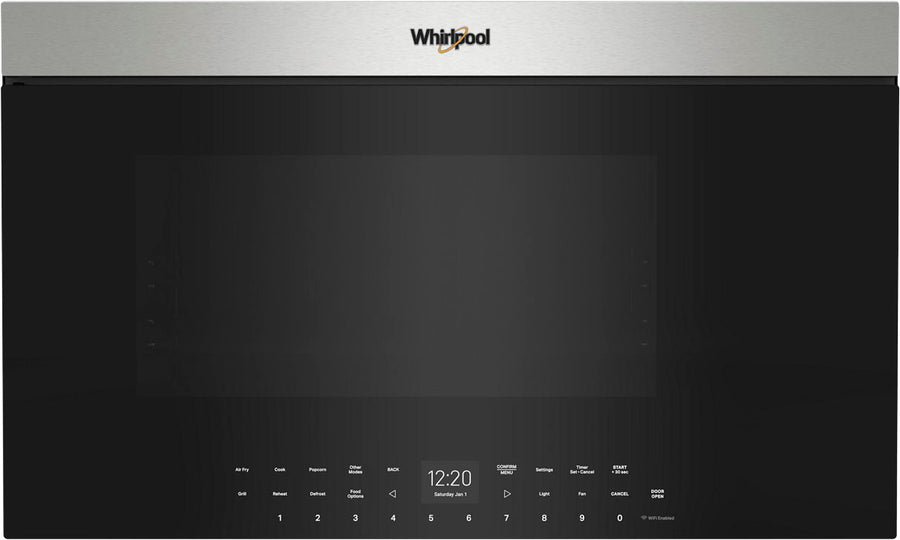 Whirlpool - 1.1 Cu. Ft. Over the Range Microwave with Flush Built-In Design - Stainless Steel_0