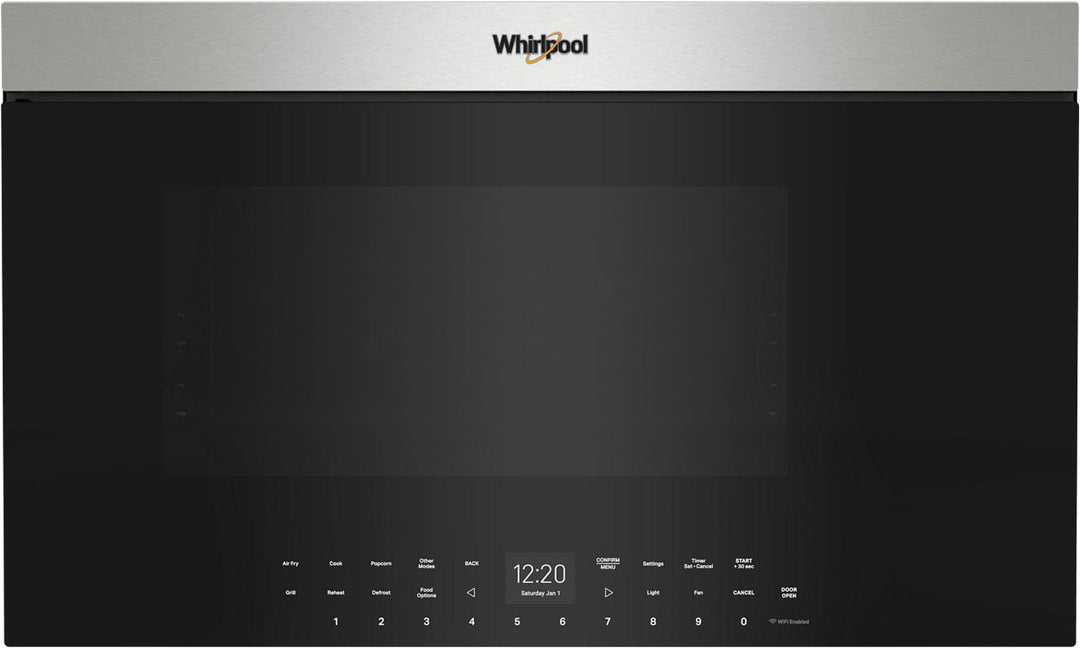 Whirlpool - 1.1 Cu. Ft. Over the Range Microwave with Flush Built-In Design - Stainless Steel_0