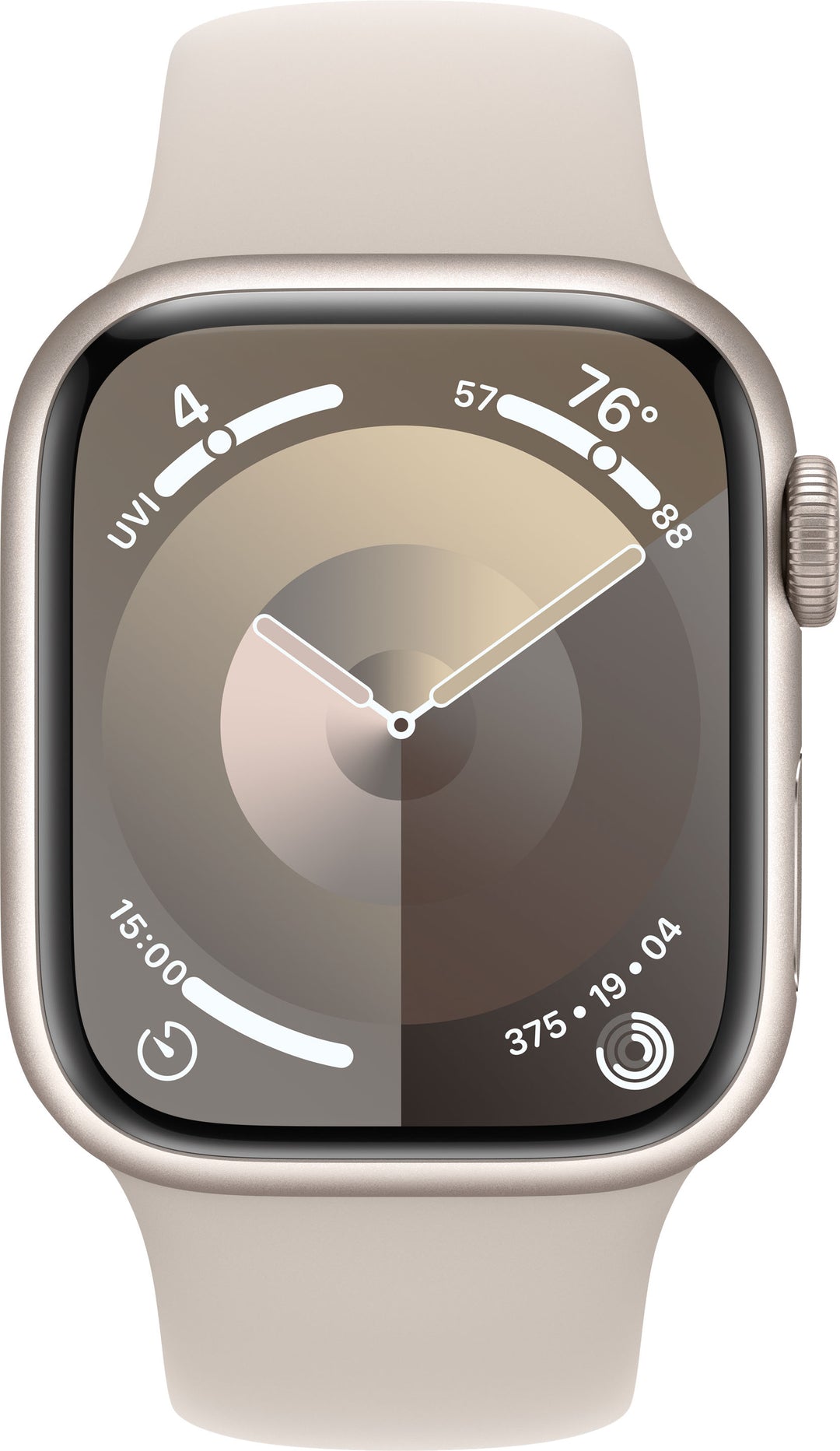 Apple Watch Series 9 GPS 41mm Aluminum Case with Starlight Sport Band  (Medium/Large) - Starlight_7