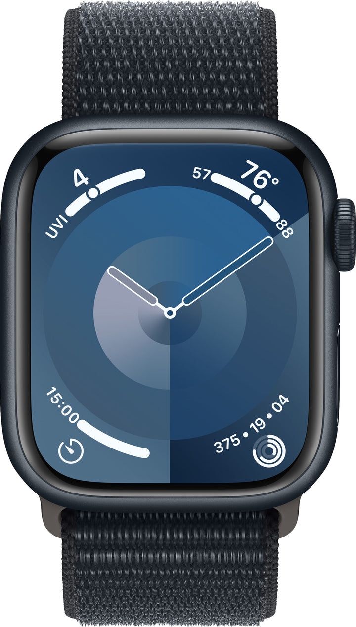 Apple Watch Series 9 GPS 41mm Aluminum Case with Midnight Sport Loop - Midnight_7