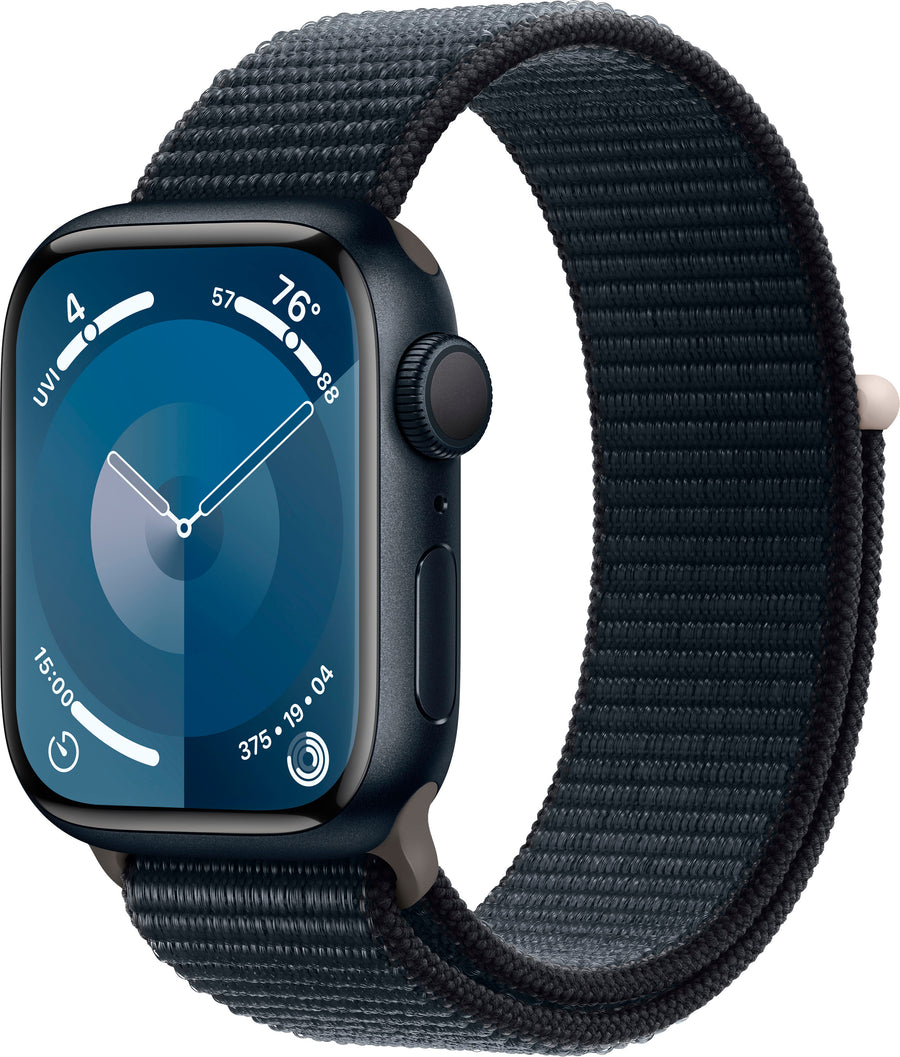 Apple Watch Series 9 GPS 41mm Aluminum Case with Midnight Sport Loop - Midnight_0