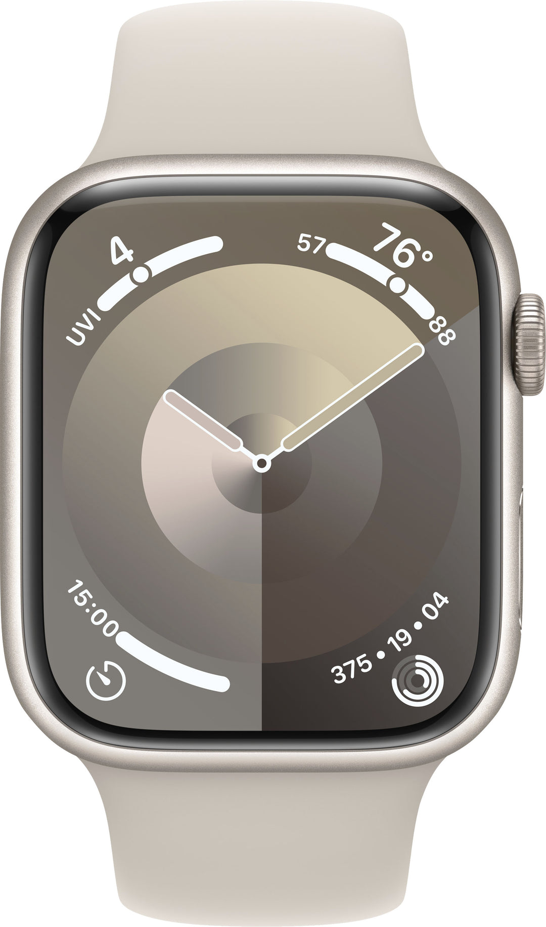 Apple Watch Series 9 GPS 45mm Aluminum Case with Starlight Sport Band  (Small/Medium) - Starlight_7